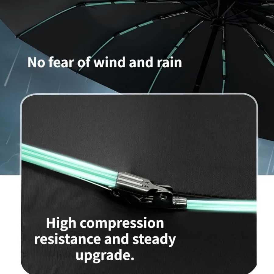 60 Bone Super Large Automatic Folding Umbrella for Man and Women Windproof Strong Reinforce Sun Rain Big Umbrellas ParasolM251122