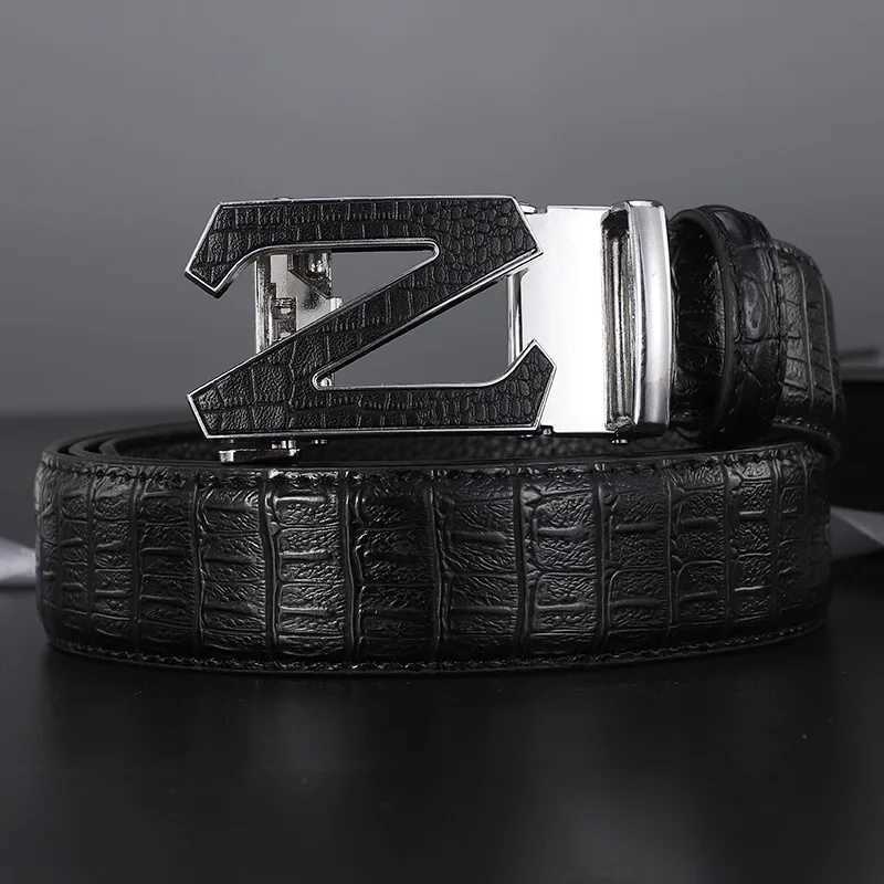 New Mens Belt Automatic Genuine Leather Luxury Belt of Men Male Metal Automatic Buckle Designer High Quality Waist Belt J251122
