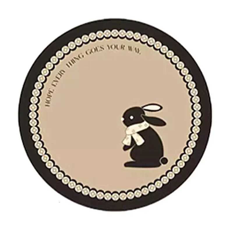 Bunny Coaster Round Vintage Coffee Cup Mats 16cm Fireproof Antiskid Mug Coasters Heat Insulation Hot Pad Dining Table Decoration C251122