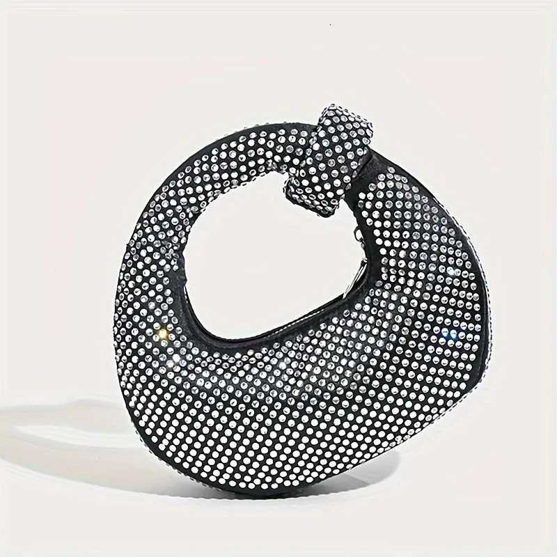 Small Half moon Evening Clutch Party Bags For Women Luxury Designer Handbag 2025 New In Fashion Diamond Chain Shoulder Crossbody K251121