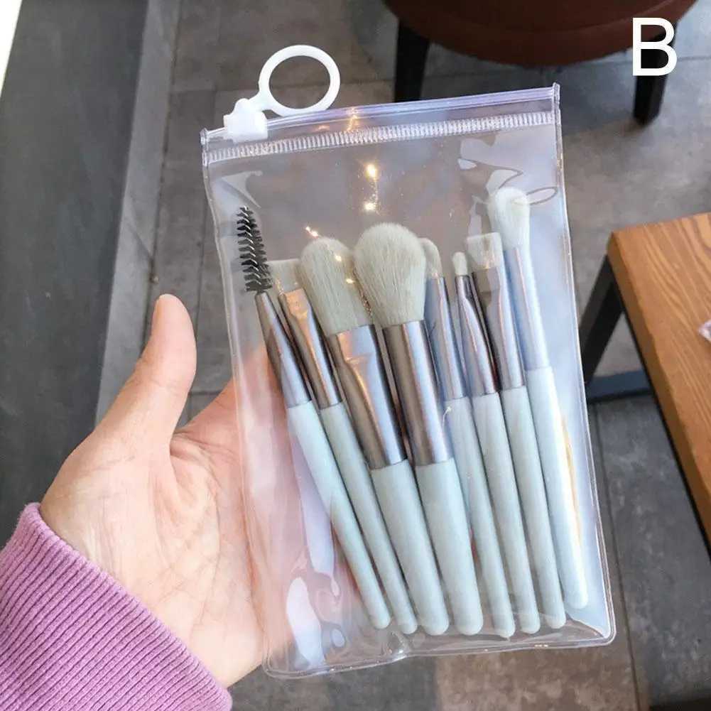 8 PCS Cosmetics Foundation Blush Powder Eyeshadow Blending Makeup Brush Soft Fluffy Makeup Brushes Beauty Tools Make Up Brushes C251122