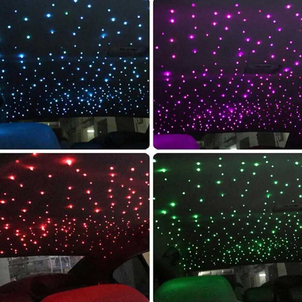 RGBW 1/2/4/6 split machine Car Roof Star Light APP Control Fiber Optic Star Ceiling Light Starry Sky ceiling for Car HomeW251122