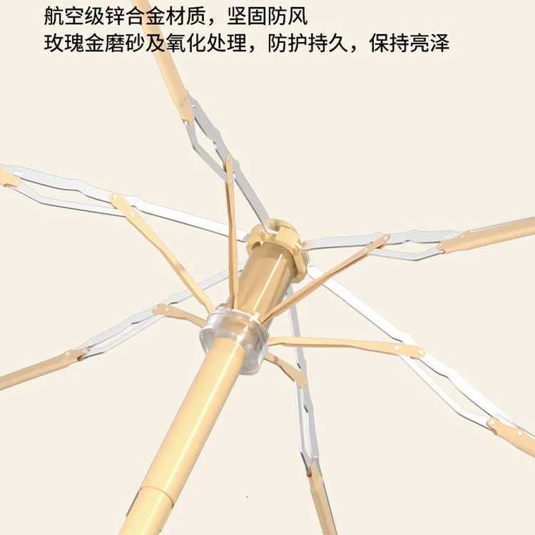 Mini 12CM Card Flat 7 Folding Parasol Compact Lightweight Vinyl Sun UV UPF50 Protection Small Pocket Umbrella for WomenM251122