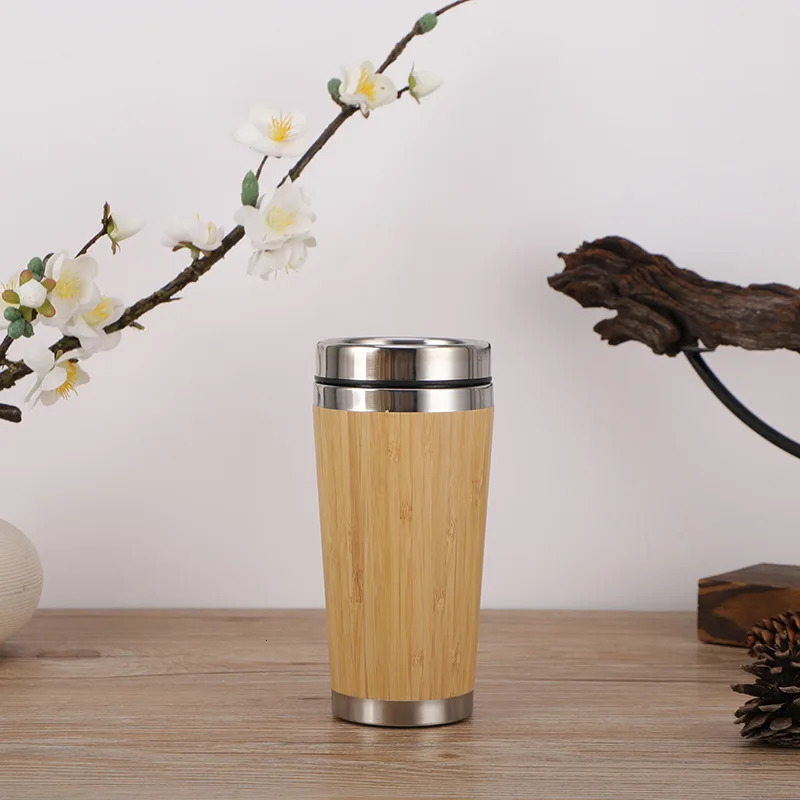 stampup Personalized bamboo thermal insulation Mup creative water bottle travel cup office 250422 W260226