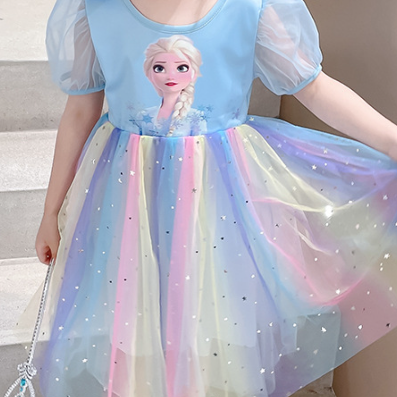 DISNEY Frozen Elsa Princess Baby clothes kids designer clothes baby girls spring and summer children's clothes children's vest dresses baby 