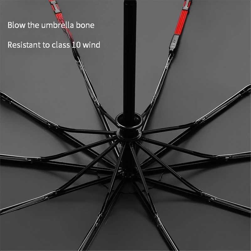 New 280T camouflage three-fold umbrella automatic umbrella business umbrella sun protection sun and rain two users traveling outM251122