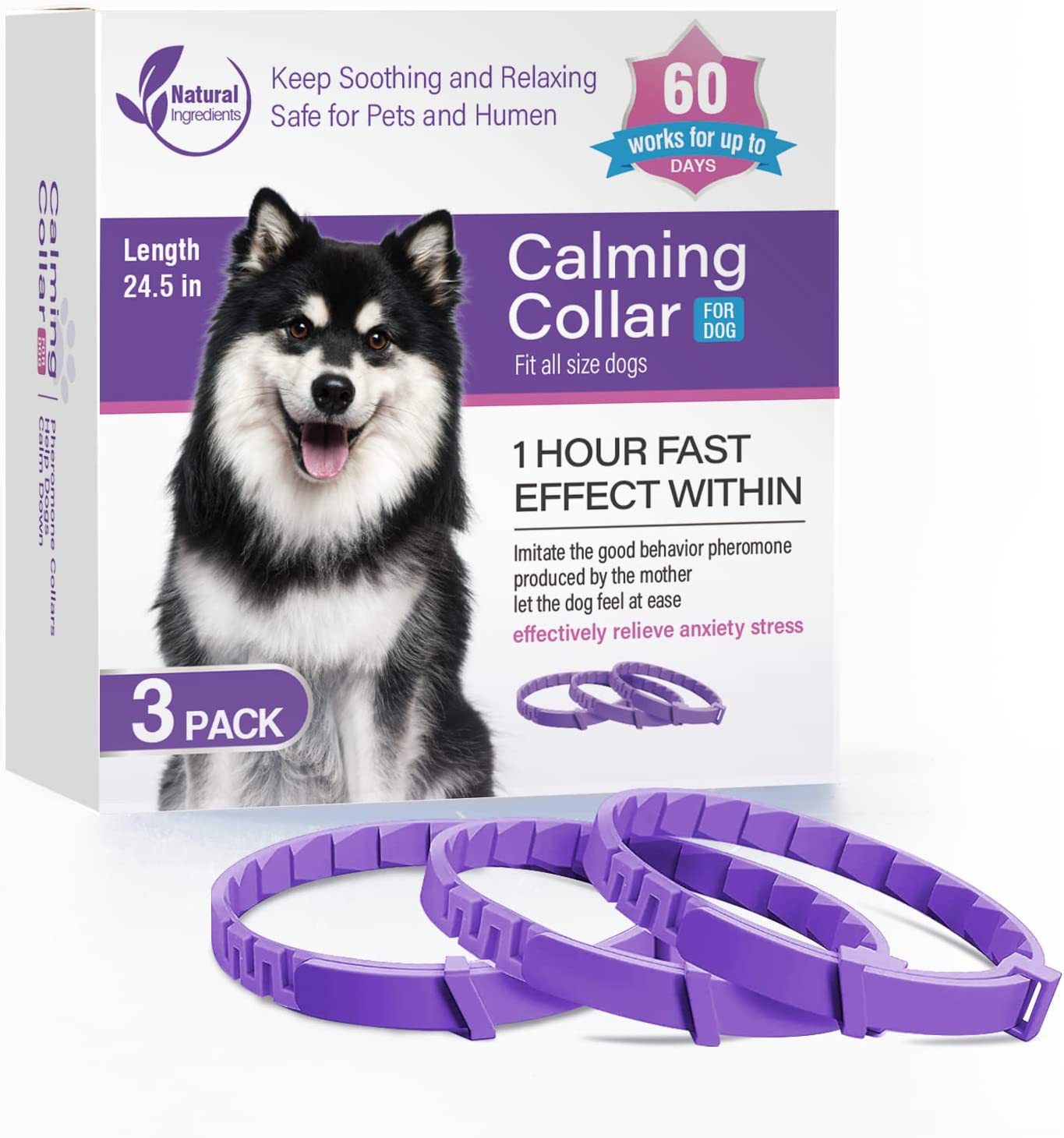 Pet soothing collar calming collar cat dog pet calming anxiety relief collar - view 3