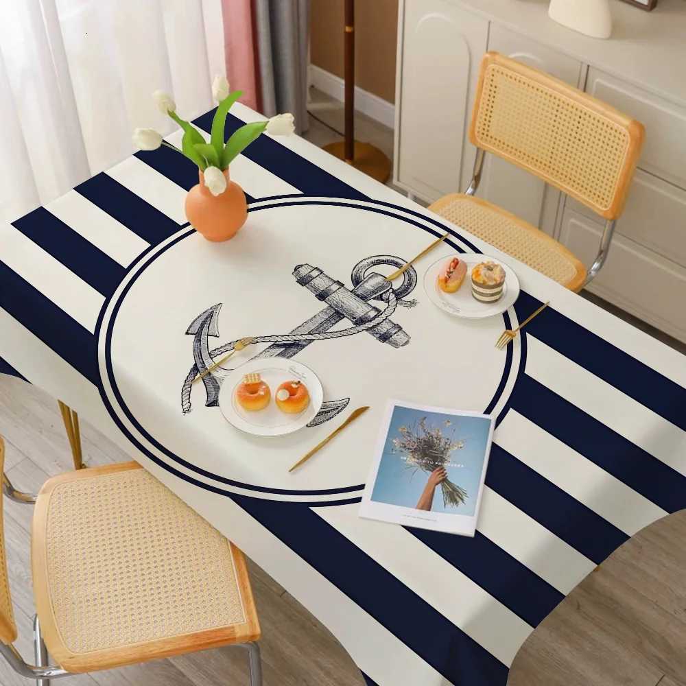 Boat Themed Polyester Tablecloths Cute Designs For Home Kitchens Dining Rooms Patios Tablecloth Decoration C251122