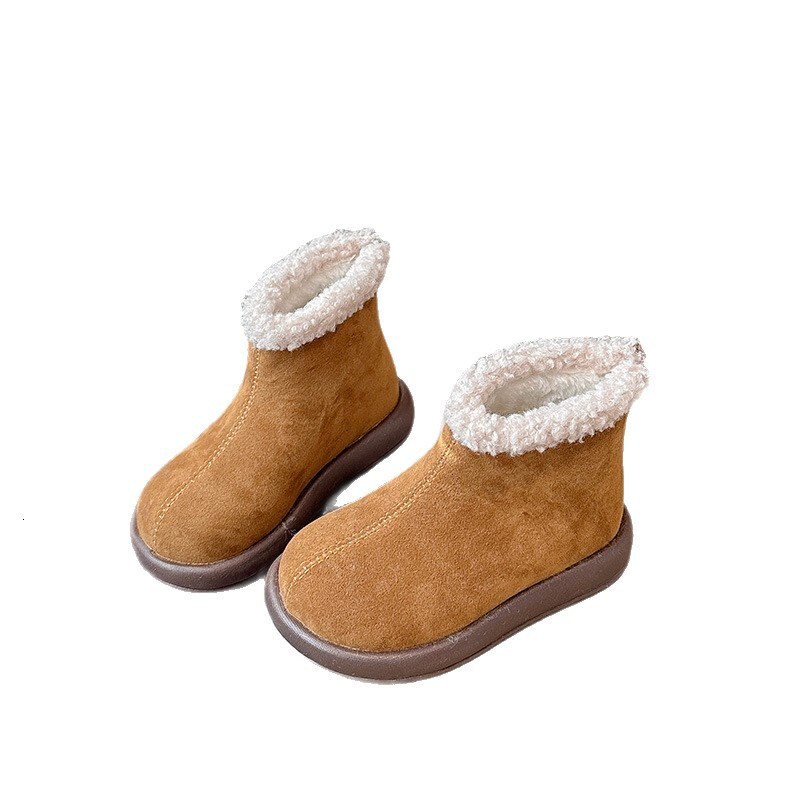 New designer shoes Children s Short Boots with Fleece Winter New Boys and Girls Cotton Boots Warm Thickened Snow Boots Baby Shoes