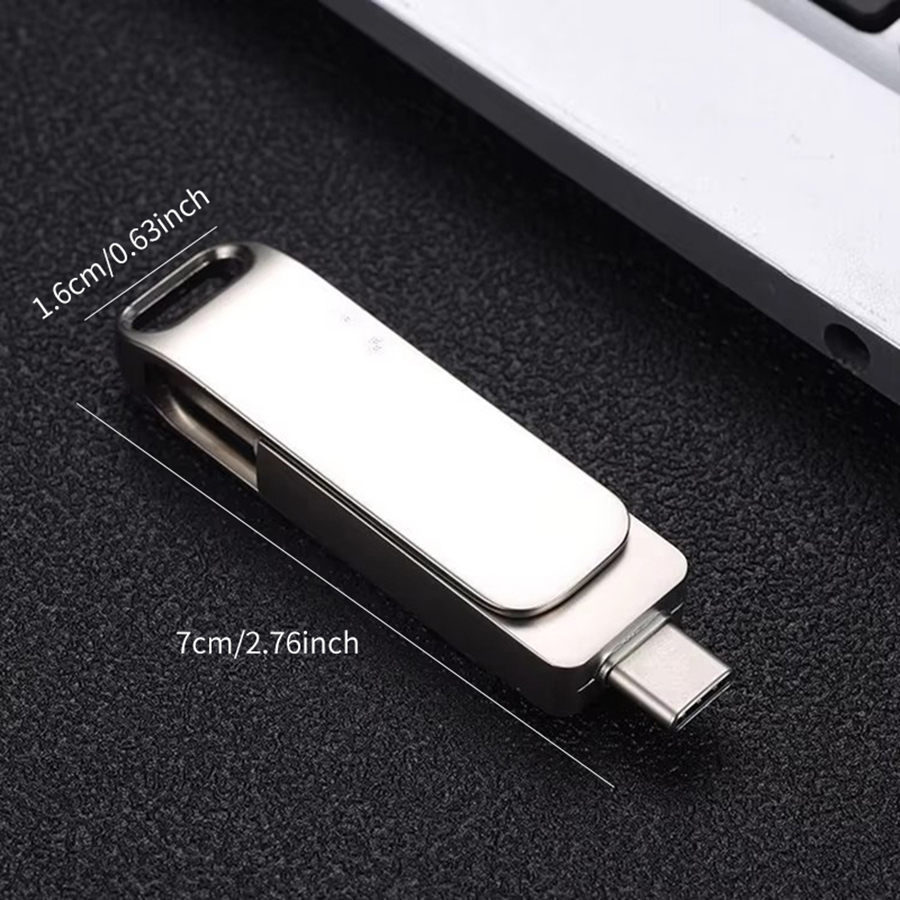 1 portable flash memory, 2TB/4TB large capacity USB memory, with TYPE-C OTG interface mobile phone computer dual-purpose U disk