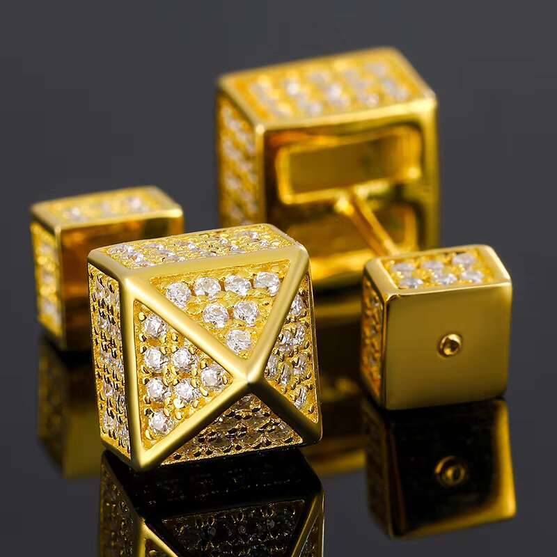 Originality Screw Back 925 Silver Earrings VVS Moissanite Diamond Jewelry Waterproof House Shape Men Women Stud Earrings