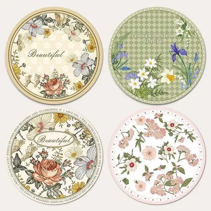 Round Rubber Coasters Antiskidding Absorbent Pad Heatresistant Drink Cup Mat Table Protector Kitchen Items Accessories Drinkware C251122