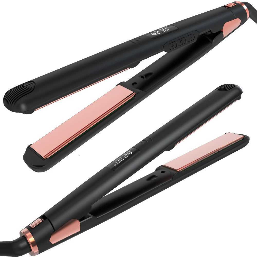 Flat Iron Straightener Curler 2-in-1 with Quick Heating 1-Inch Professional Hair Straightener with Adjustable TemperatureT251122