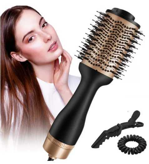 Professional Electric Heated Smoothing Comb Straight Hair Curly Styling Hair Dryer Brush 3 In 1 Hair Dryer BrushT251122