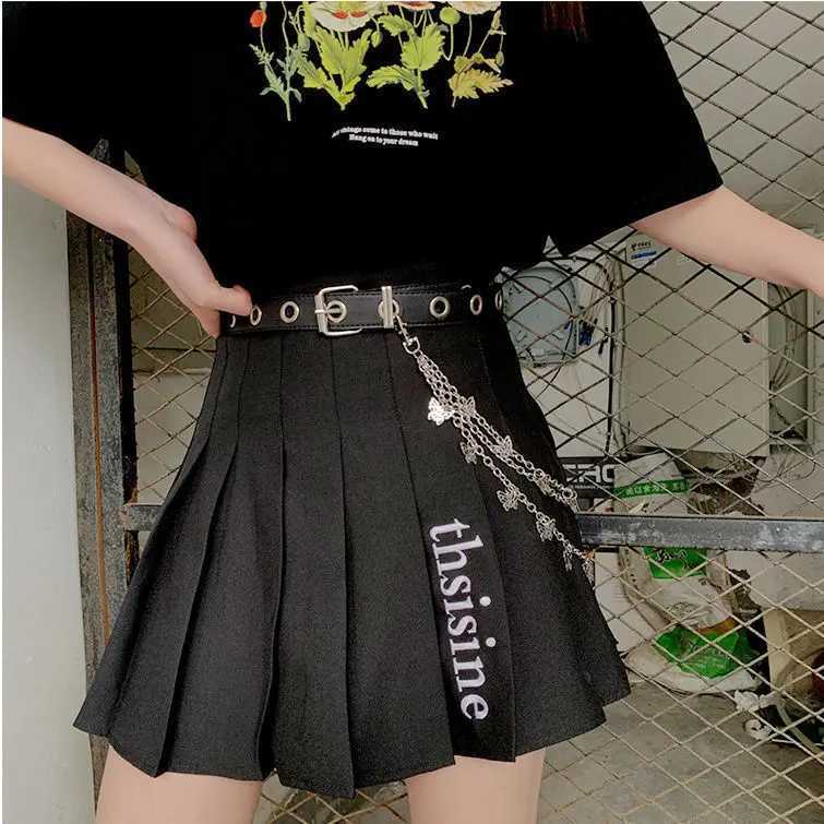 New belt for women cool ins belt European and American punk style fashion trend no punching pants belt chain cool ins J251122