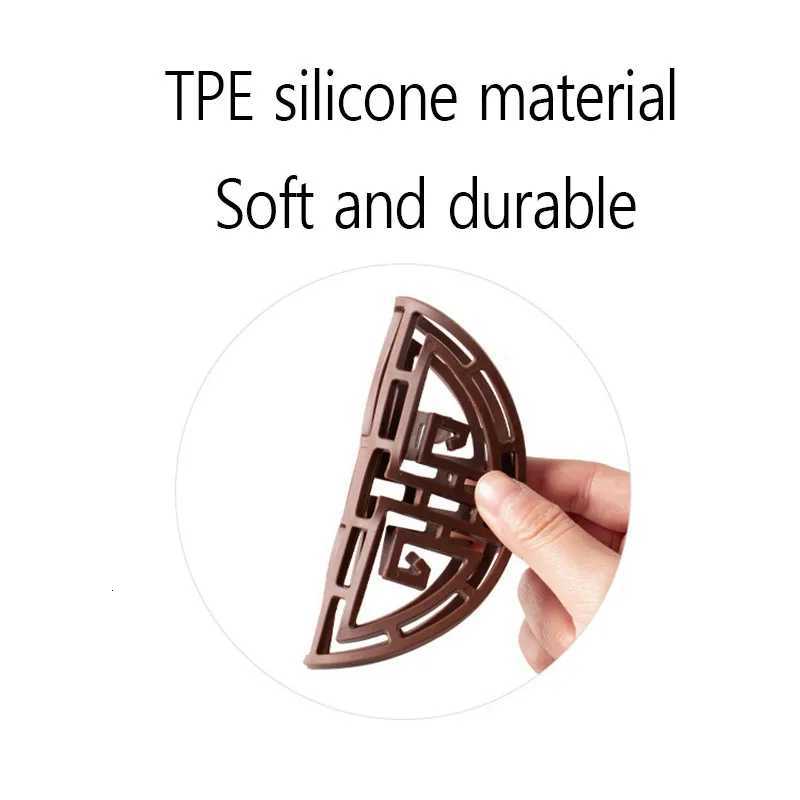 1PC Chinese Style Soft Rubber Hollow Coasters Heat Insulation Waterproof Mats Coaster Dish Mat Kitchen Tableware Cups Table Mat C251122