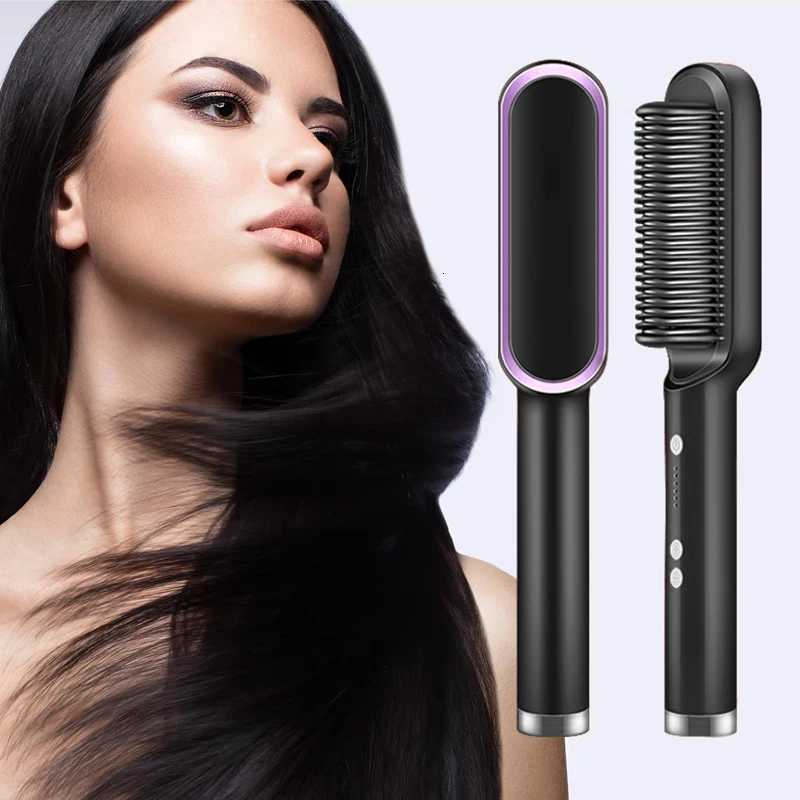 Customized High Quality Hair Straightener Brush Professional Hair Straightener Hot Hair Straightener Hot CombT251122