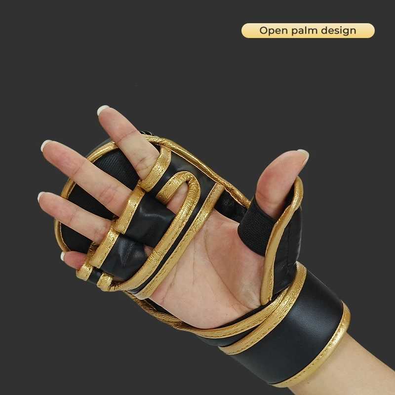 Professional MMA Half Finger Taekwondo Gloves Suitable for Male and Female PU Karate Muay Thai Training Adult and Childrens EquipmentXJ250422