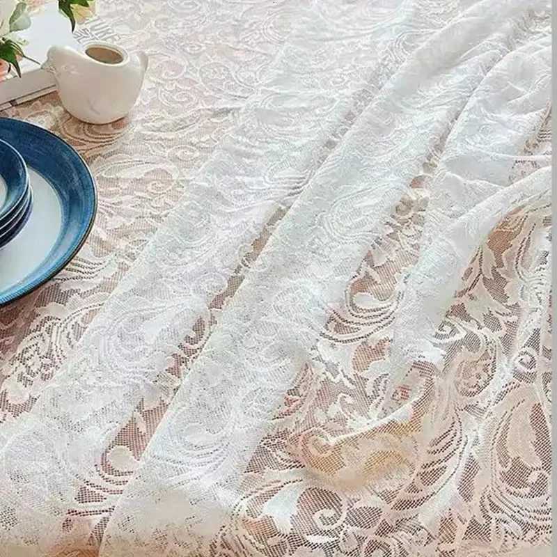 1pc new style French peony lace tablecloth suitable for parties dining table and home decoration C251122