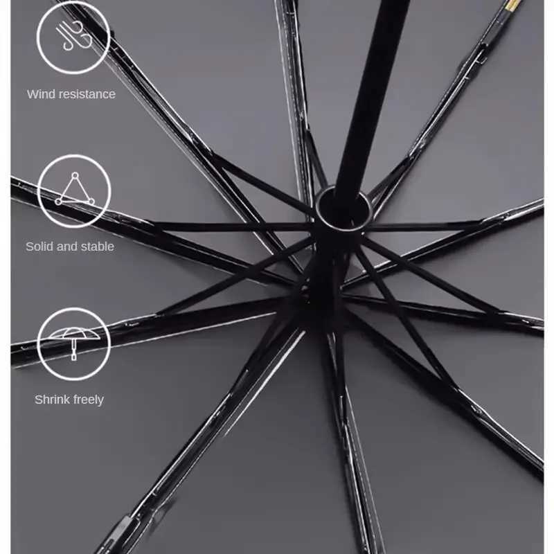 Retro Umbrella Folding Umbrella High-end Female Rain Umbrella Cartoon Thickened Vinyl Cute Student Fully AutomaticM251122