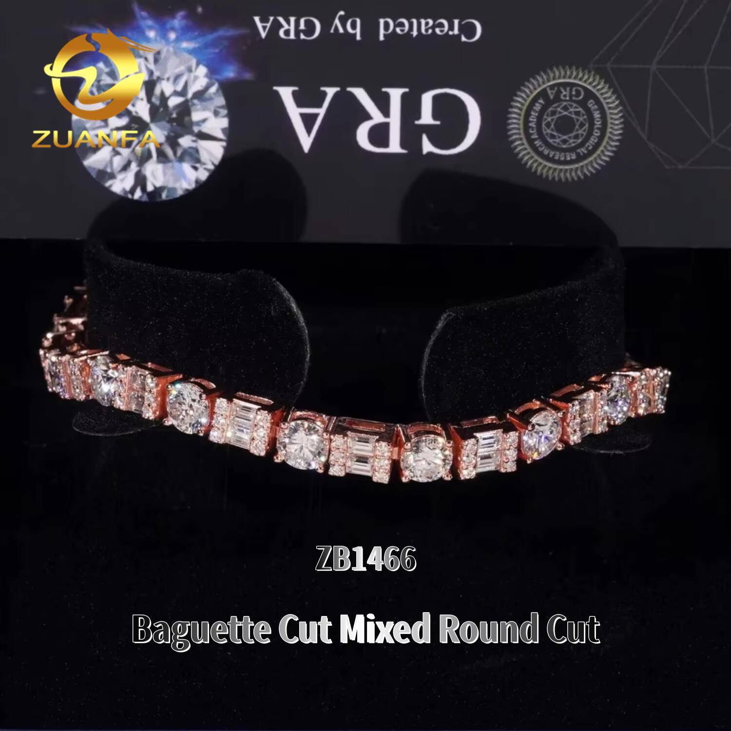 Trending Fancy Cut Moissanite Tennis Chain Necklace Asscher Emerald Baguette 925 Sterling Silver Iced Out Hip Hop Jewelry