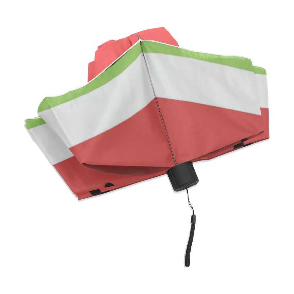 Summer Watermelon Pattern Umbrella Female Automatic Clear Folding Umbrella Rain Women Plant Elegant lady GiftsM251122