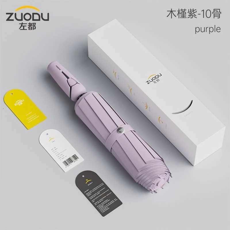Zuodu Sunny Umbrella Ultra-Light Fully Automatic Folding Umbrella Sun Protection Ultra-LightM251122