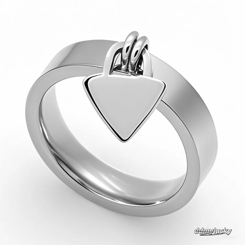 Stainless Steel Gold-Plated Heart Ring Forever Love Pendant For Women, Ring Headwear Accessory H11.21 Ddmylucky