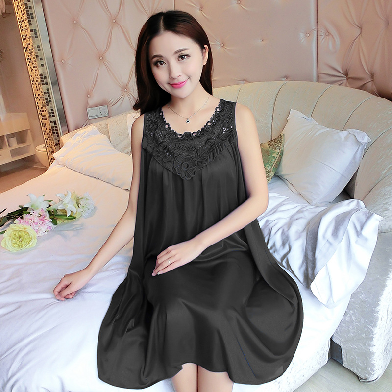 B839-Spring and autumn women's thin ice silk high-grade silk long-sleeved trousers silk home pajamas suit female