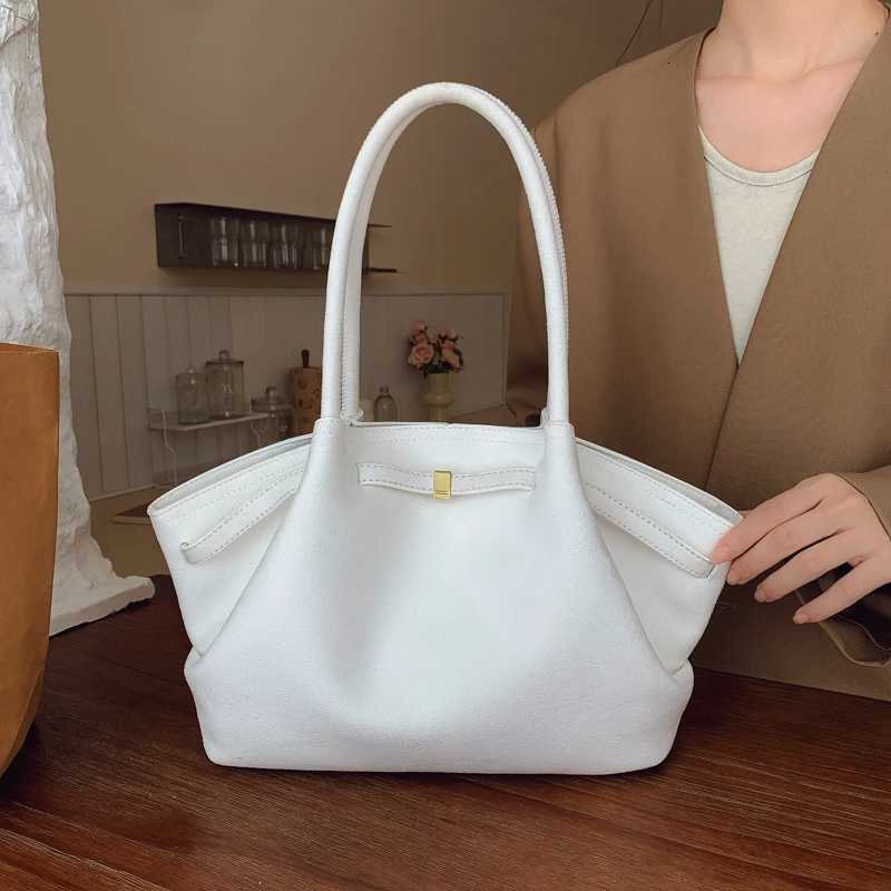 2025 Women Suede Tote Bag with Inner Pocket Underarm Bag Large Capacity Solid Color Satchel Bags for Work Travel Purses Handbags K251121