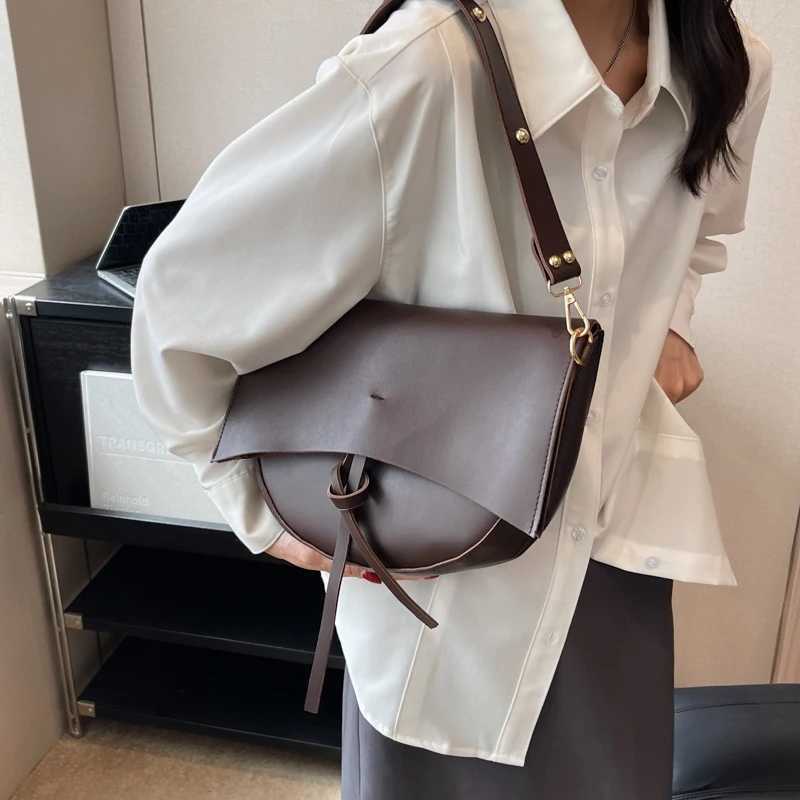 High quality womens small Pu leather handbag saddle bag casual womens shoulder bag designer womens cross bag Z250421-1