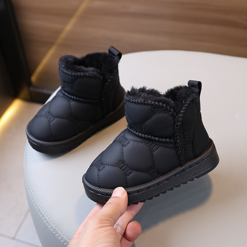 Baby Infant Snow Toddler Winter Kids Outdoor Warm Plush Boots Walkfashion Windproof Waterproof Little Kid Cotton-padded Shoes Size 19 - 30 dh1922389