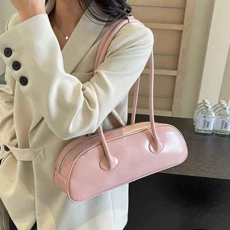 Korean Designer Underarm Shoulder Bag Vintage Luxury Cow Leather Large Capacity Handbags Commuter All-match BolsaT251122