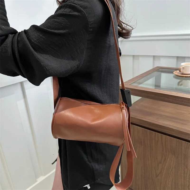 Elegant Leather Womens Shoulder Bag High-End Luxury Brand Fashionable Classic Paris Classy Artistry Vintage BagT251122