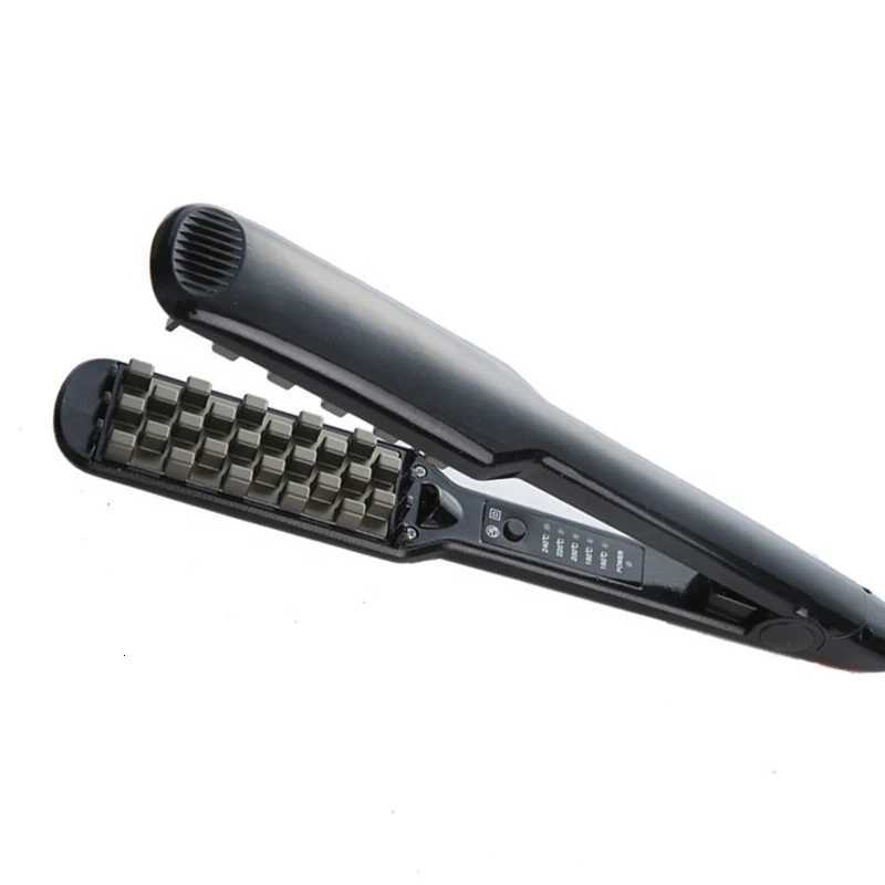 Hair Iron Ceramic 3D Grid Hair Crimper Professional Volumizing Curling Iron Corn Perm Fluffy Splint Flat Iron Hair Styling ToolsT251122