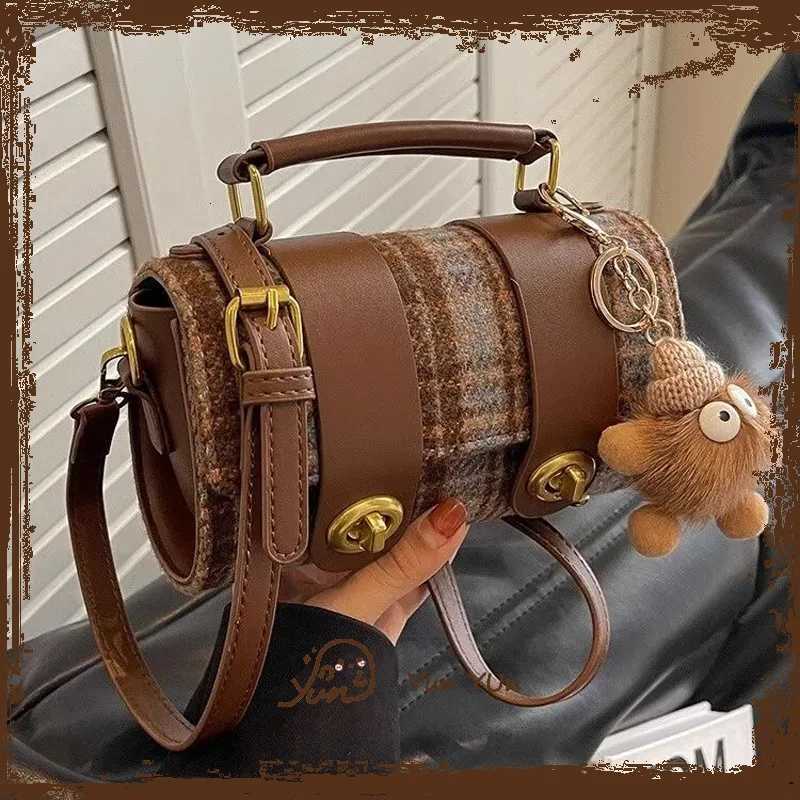 Small Niche WomenS Bags Spring-Autumn Versatile 2025 New Style Spring Popular Boston Crossbody Bag Handheld Pillow BagT251122