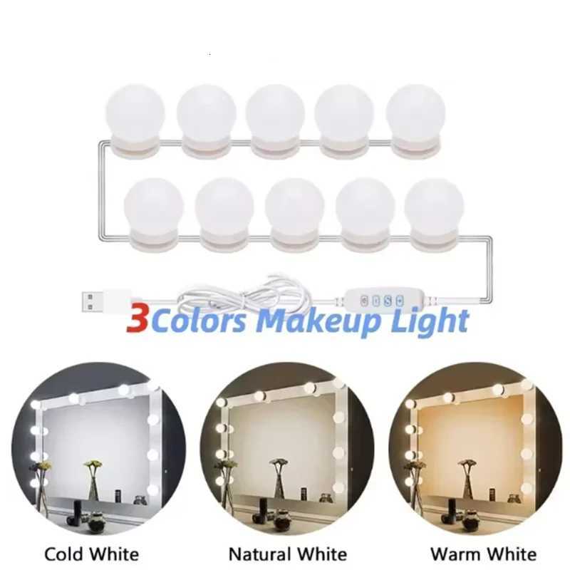 LED Light Makeup Mirror Bulbs Vanity Lights USB 5V Bathroom Dressing Table Lighting Dimmable LED Vanity Light For Mirror Light M251122