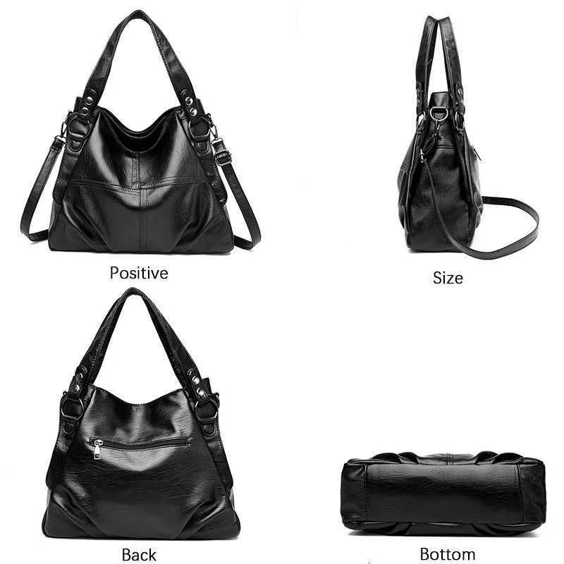 3 Layers Large Capacity Handbag Vintage Women Tote Bag Soft Leather Luxury Handbags Designer Bag for Women 2024 Sac A Main FemmeT251122