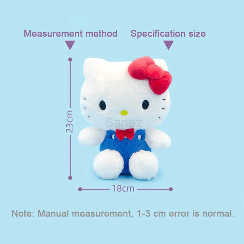 Sanrio 23cm Plush Toys Hello Kitty 50th Anniversary Plush Doll Fashion Boutique Doll Stuffed Pillow Childrens Birthday Gifts H251122