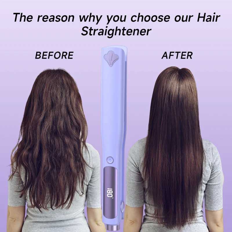 Hair Straightener 4 Adjustable Temperature Settings 30s Fast Heating Mini Flat Iron for Smooth Shiny Healthy HairT251122