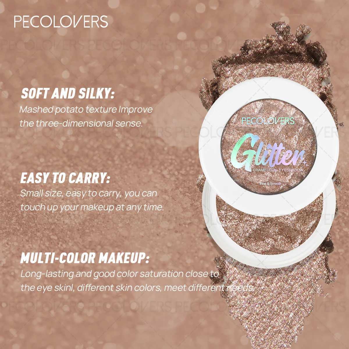 1 Pcs Shiny Eyeshadow Palette Pearly Glitter Eyeshadow Colors Eye-catching Eyeshadow Makeup Music Festival MakeupT251122