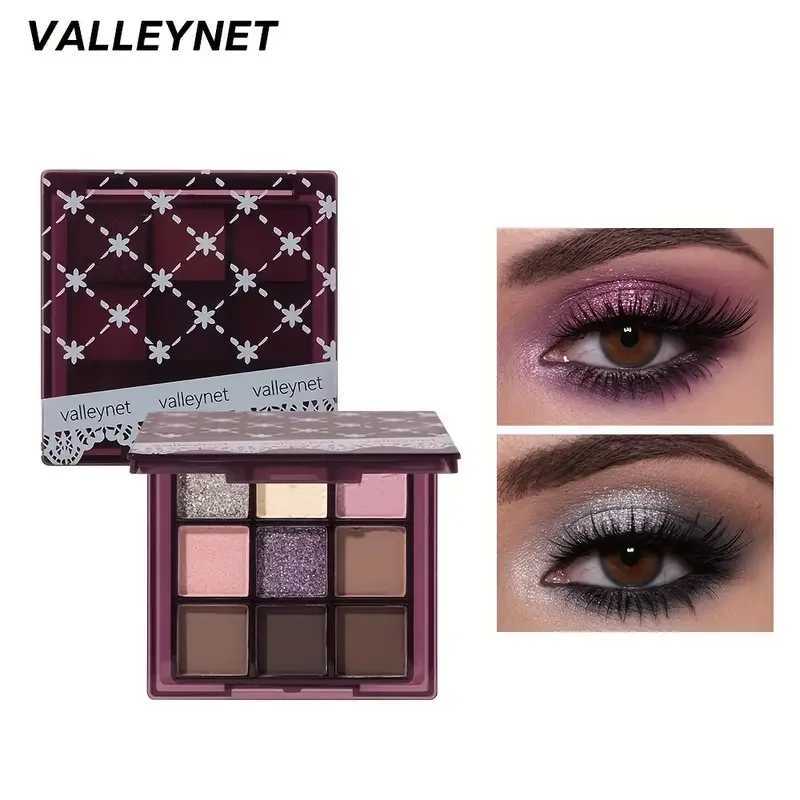 9-Color Purple Eyeshadow Palette - Matte Shimmery Waterproof Sweat-Proof Long-Lasting EyeshadowSuitable for Music FestivalsT251122