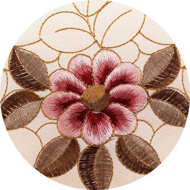 Luxury Embroidered Round Tablecloth Table Dining Table Cover Table Juppe Wedding Table Cloth Thicken Rose Flower Chair Cover C251122