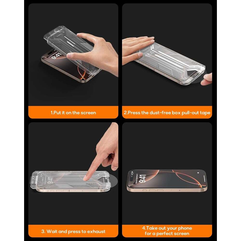DHGadgets Privacy Screen Protector Tempered Glass:9H+ Durable, Auto Positioig, Bubble Free, High Defiitio, Easy Installation