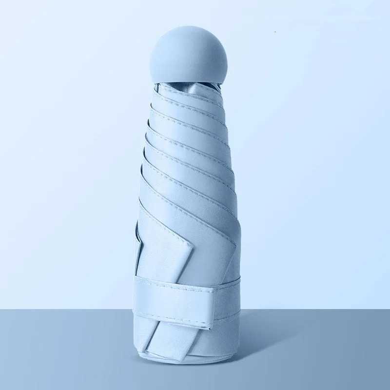 Anti-UV Windproof Capsule Umbrella - Lightweight Folding Sunscreen Parasol Portable Outdoor Travel GearM251122