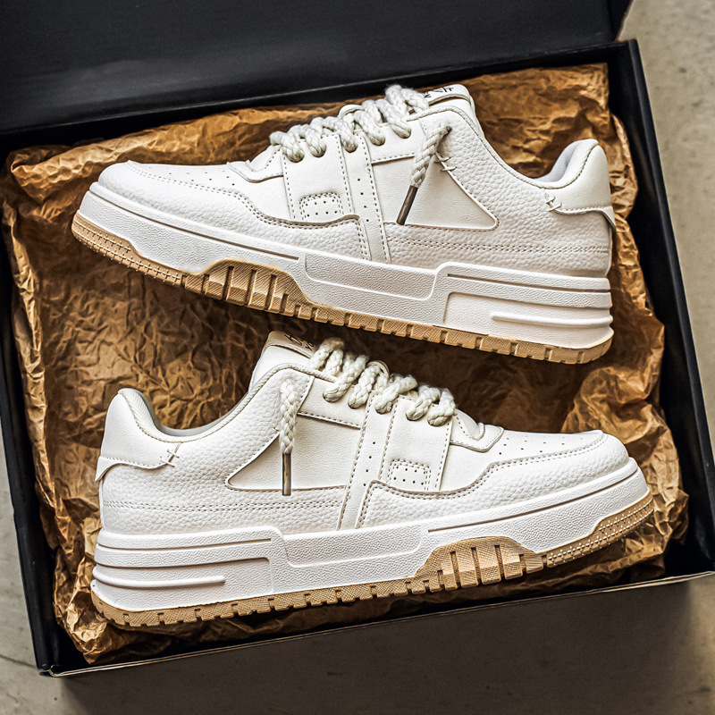 Free Shipping 2025 New Casual Shoes High Quality Soft Sole Pu Leather Sneakers for Men Luxury with box