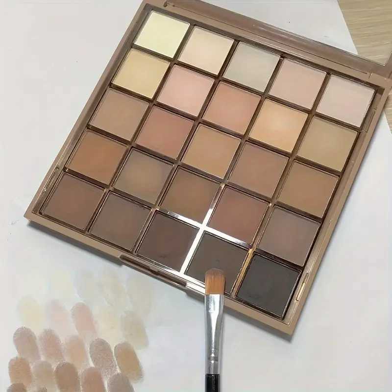 25 color eyeshadow palette - matte and shimmer high pigmy brown nude coffee chocolate student party daily stage makeupT251122