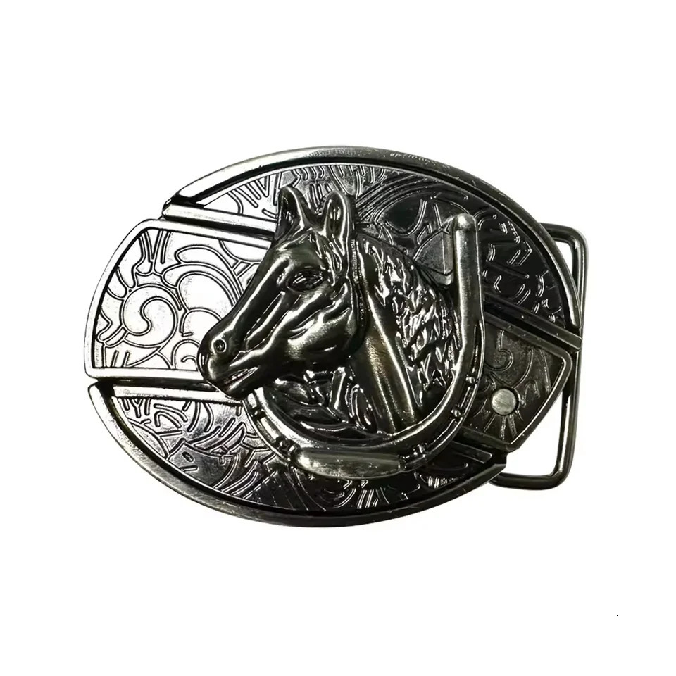 Vintage Belt Adjustable Metal Buckle Fashion Waistband For Men Punk Western Cowboy Waist Strap Stylish Embossed Belt with Buckle 250420