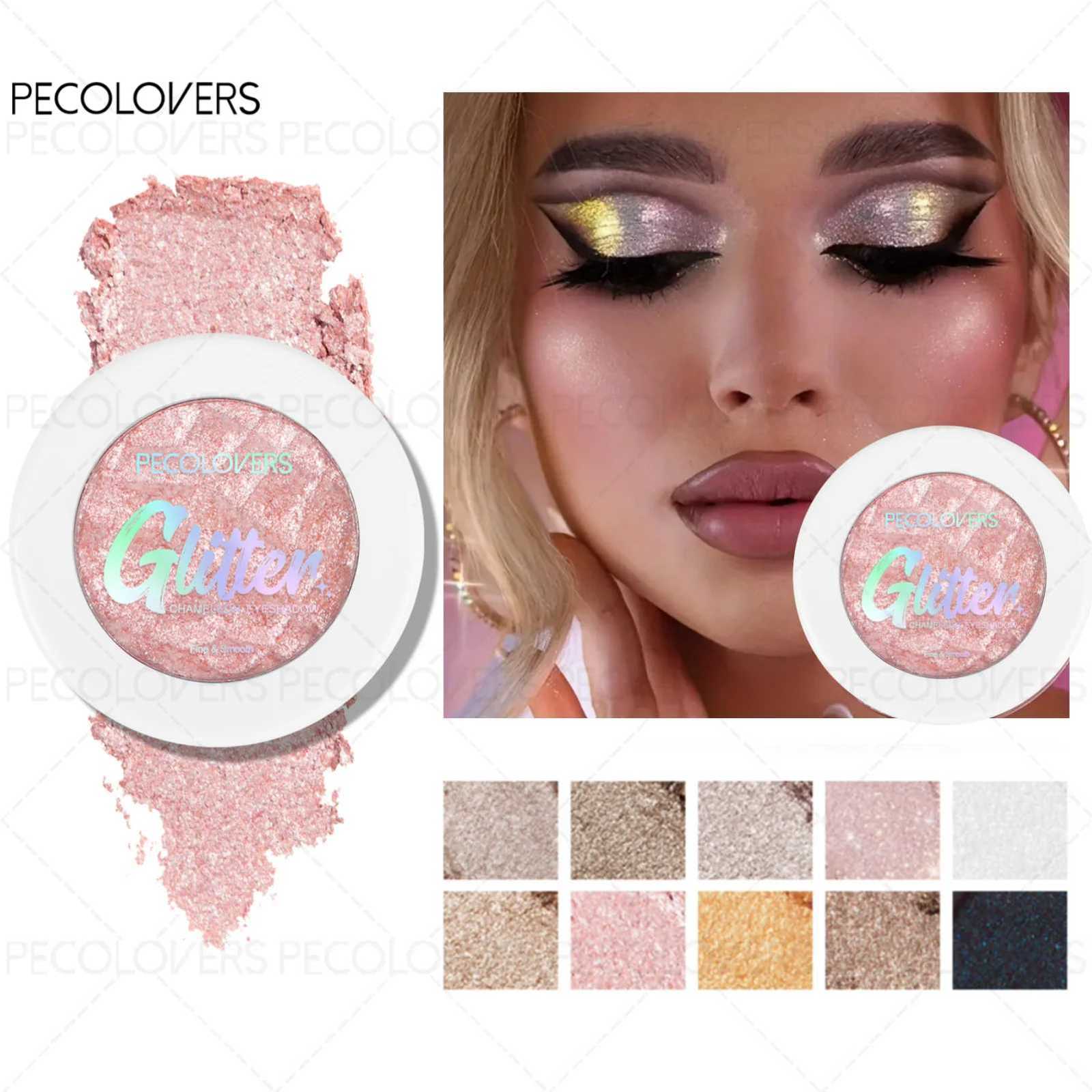 1PC Chameleon Eyeshadow Powder - Vibrant Pink Highlighter Mashed Potato Texture Long-Lasting ShimmerT251122