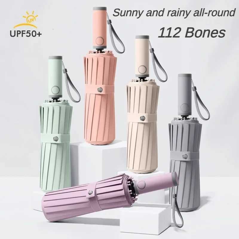 Super Strong Large Automatic Umbrella for Men Women16K 112Bone foldingWindproof Waterproof Anti-UV Rainstorm Special UmbrellasM251122